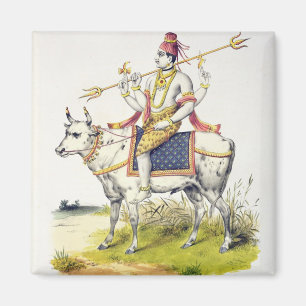 Ishana of Shiva, gegraveerd door C. de Motte (1785 Magneet