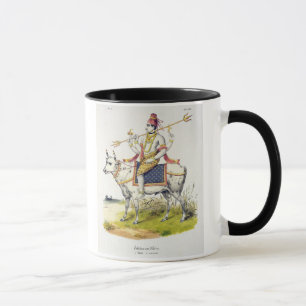 Ishana of Shiva, gegraveerd door C. de Motte (1785 Mok