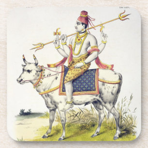 Ishana of Shiva, gegraveerd door C. de Motte (1785 Onderzetter
