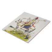 Ishana of Shiva, gegraveerd door C. de Motte (1785 Tegeltje (Zijkant)