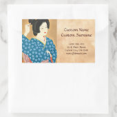 Ishida Waka Spring Sentiment japanse dame Rechthoekige Sticker (Tas)