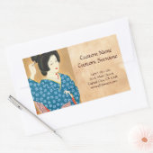 Ishida Waka Spring Sentiment japanse dame Rechthoekige Sticker (Envelop)