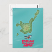 Ishigaki Okinawa, Japanse kaart (Voorkant / Achterkant)