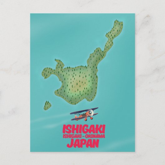 Ishigaki Okinawa, Japanse kaart (Voorkant)