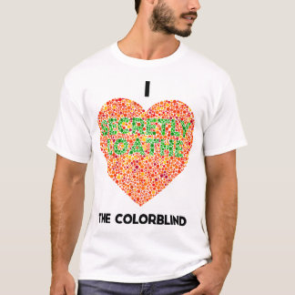 Ishihara Kleurenblinde Test I Hart De Kleurenblind T-shirt