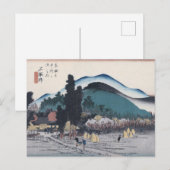 Ishiyakushi van Hiroshige Japans Ukiyo-e Briefkaart (Voorkant / Achterkant)
