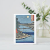 Ishiyama op het Biwa Lake Omi Briefkaart (Staand voorkant)