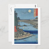 Ishiyama op het Biwa Lake Omi Briefkaart (Voorkant / Achterkant)