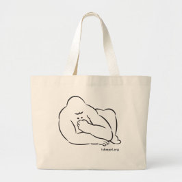 Ishmael lijntekening van een gorilla door Daniel Q Grote Tote Bag