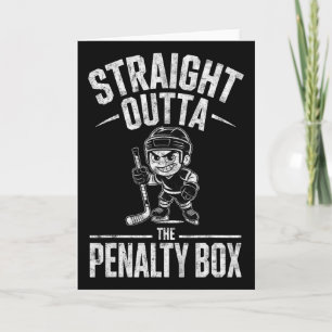 Ishockey doelman speler jongen Straight Outta The  Kaart