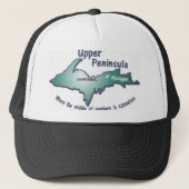 Ishpeming Upper Peninsula midden in het niets Trucker Pet (Voorkant)