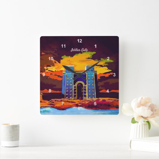 Ishtar Gate Vierkante Klok (Huis)
