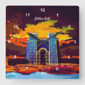 Ishtar Gate Vierkante Klok (Voorkant)