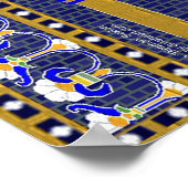 Ishtar Gate Wall van Flowers Print (Hoek)