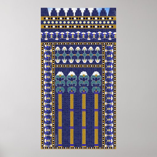 Ishtar Gate Wall van Flowers Print (Voorkant)