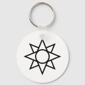 Ishtar star symbool vereenvoudigd sleutelhanger (Voorkant)