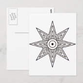 Ishtar-stersymbool Briefkaart (Voorkant / Achterkant)