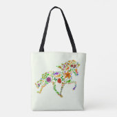 Isi Blume farbig Tote Bag (Achterkant)