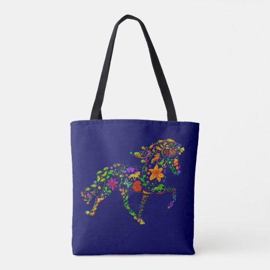 Isi Blume farbig Tote Bag (Achterkant)