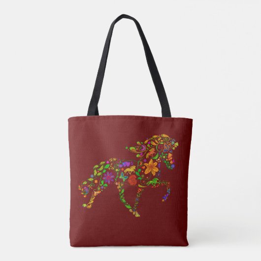 Isi Blume farbig Tote Bag (Achterkant)