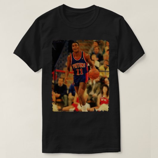Isiah Thomas  ontwerp van basketbal 1 T-shirt (Design voorkant)