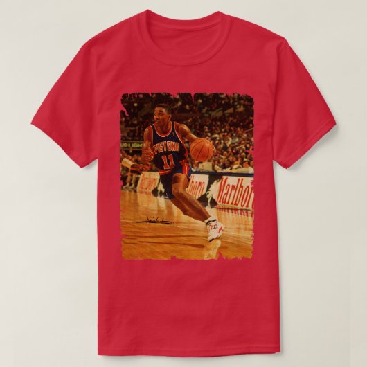 Isiah Thomas  ontwerp van basketbal 2 T-shirt (Design voorkant)