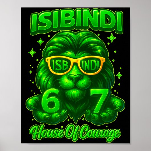 Isibindi Huis Van Moed School Systeem 6 7 Grappig Poster (Voorkant)