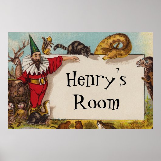 Isidore de Elf & zijn Dieren Kleine Poster (Voorkant)