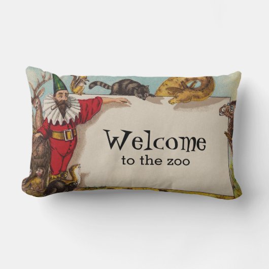 Isidore en zijn dieren Lumbar Pillow Kussen (Voorkant)