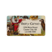 Isidore the Elf & his Animals Adresetiketten Etiket (Voorkant)