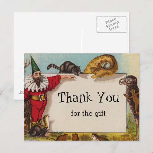 Isidorus de Elf en zijn Dieren Briefkaart (Voorkant / Achterkant)