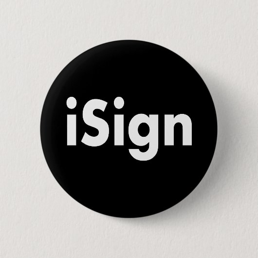 iSign Ronde Button 5,7 Cm (Voorkant)