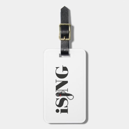 iSING-microfoonuitvoerder Bagagelabel (Voorkant verticaal)