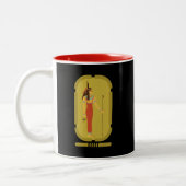 Isis Ancient Egypt Goddess Two-Tone Coffee Mok (Links)