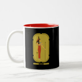 Isis Ancient Egypt Goddess Two-Tone Coffee Mok