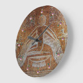 ISIS, Antiek Brown Sepia Grote Klok (Hoek)