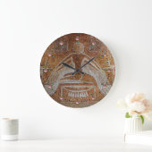 ISIS, Antiek Brown Sepia Grote Klok (Huis)