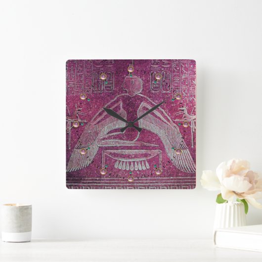 ISIS, Antiek roze Vierkante Klok (Huis)