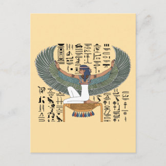 Isis God - Oude Egyptische Geschiedenis Briefkaart