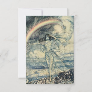 "Isis Rainbow Goddess" door Arthur Rackham Bedankkaart