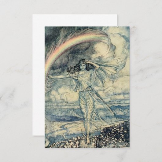 "Isis Rainbow Goddess" door Arthur Rackham Bedankkaart (Voorkant / Achterkant)