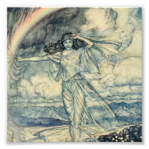 “Isis Regenbooggodin” door Arthur Rackham Foto Afdruk