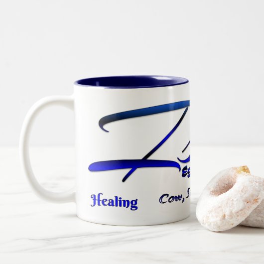 Isis Tweekleurige Koffiemok (Met donut)