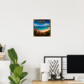 Iskele Noord-Cyprus Strand Escape Herinnering Poster (Thuiskantoor)