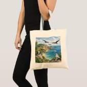 Isla de la Plata Ecuador Strandschildpad Tote Bag (Voorkant (product))