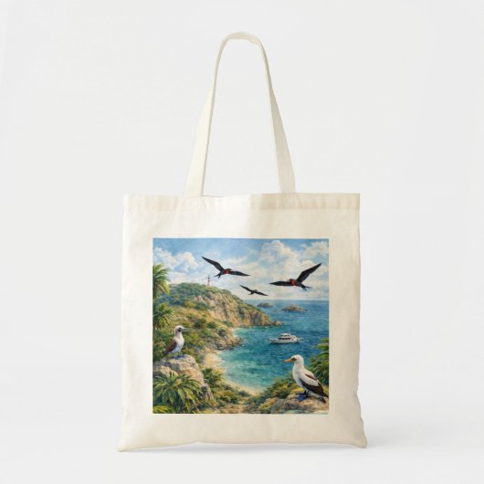 Isla de la Plata Ecuador Strandschildpad Tote Bag (Voorkant)