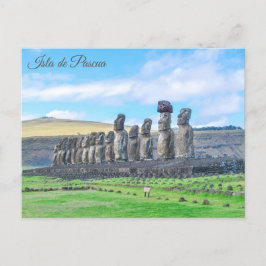 Isla de Pascua, (Paaseiland), Chili Briefkaart