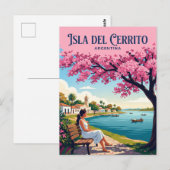 ISLA DEL CERRITO ARGENTINIË BRIEFKAART (Voorkant / Achterkant)