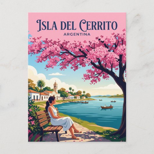 ISLA DEL CERRITO ARGENTINIË BRIEFKAART (Voorkant)