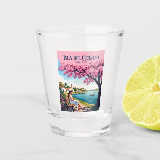 ISLA DEL CERRITO ARGENTINIË SHOT GLAS (Voorkant)